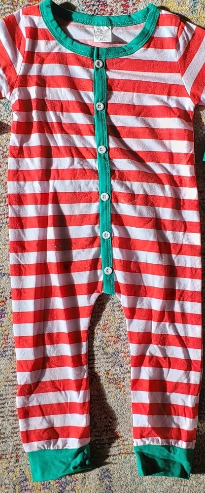 Christmas striped pajamas